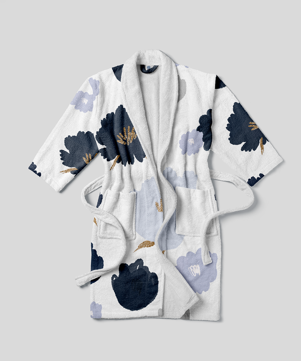 Nool & Co. Everyday Cotton Printed Bathrobe