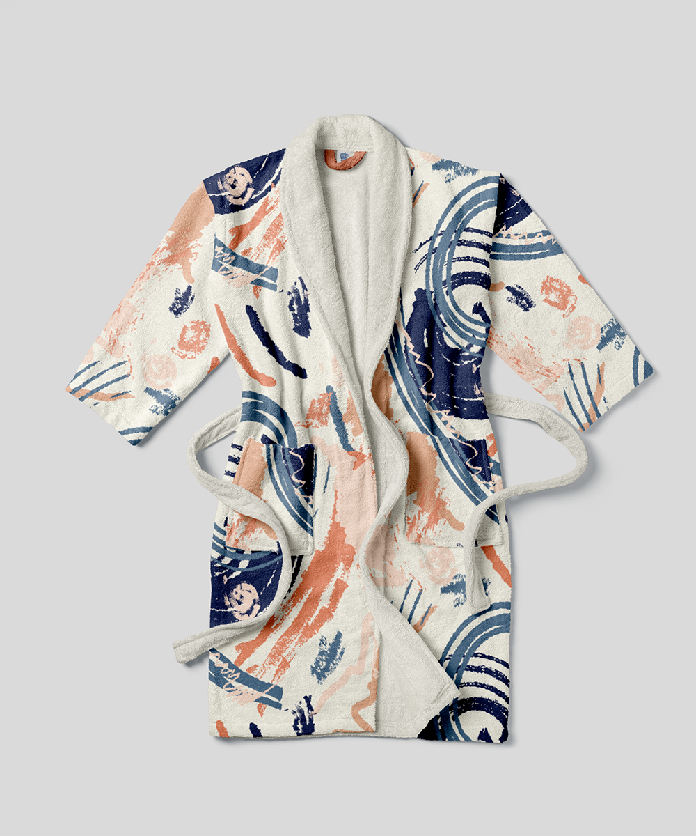 Nool & Co. Everyday Cotton Printed Bathrobe
