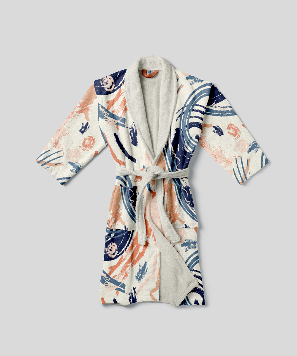 Nool & Co. Everyday Cotton Printed Bathrobe - Image 2